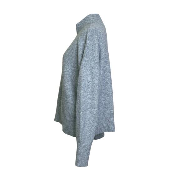 H&M gray high neck long sleeves soft sweater size Medium - Picture 7 of 9